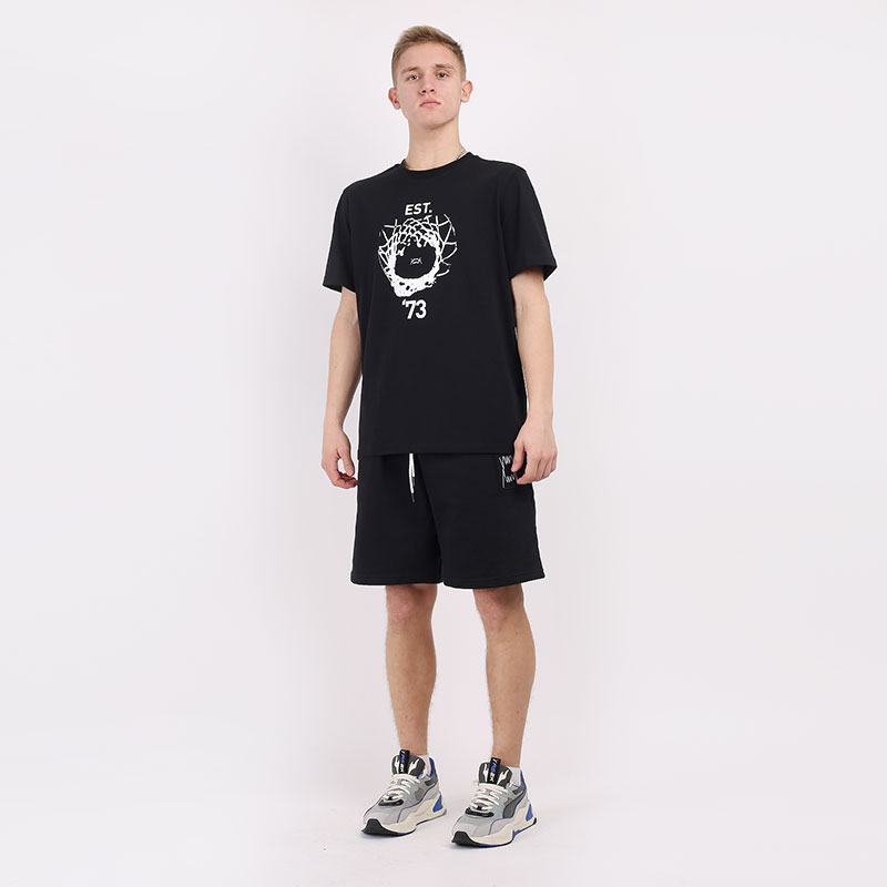 мужская черная футболка PUMA Parquet Street Graphic Tee 59993804 - цена, описание, фото 6